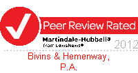 Martindale-Hubbell Peer Review Rated